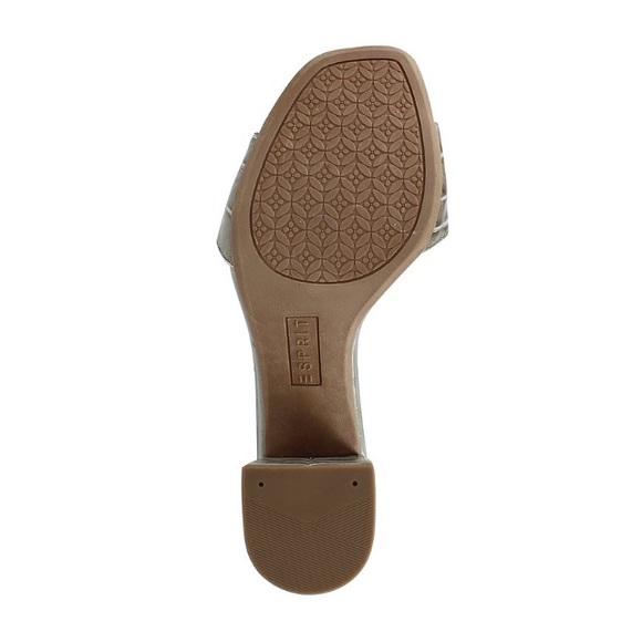 Espirt Gray Croc-Embssed Ankle Strap Baylee Sandal - Picture 5 of 6